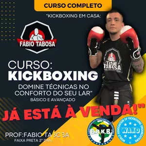 Imagem do curso KICKBOXING EM CASA não é só um curso. É a sua CHANCE de esculpir um corpo de lutador, se sentir FODÀSTICO e deixar a preguiça no chão! 💥