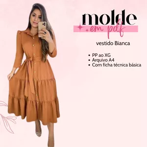 Imagem de capa para o Ebook molde vestido Bianca
