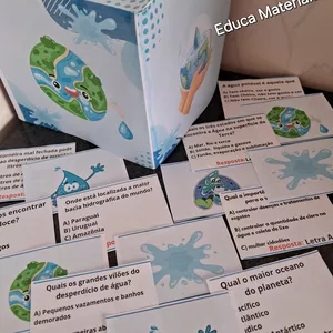 Imagem de capa para o Ebook 💧Jogo passa ou repassa Dia da Água 💧