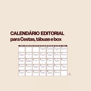 Imagem de capa para o Ebook Calendário editorial para Cestas, tábuas e box