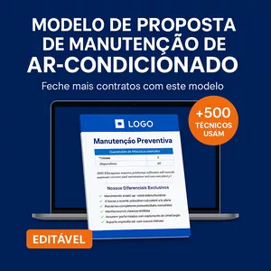 Imagem de capa para o Curso online Modelo de Proposta de Manutenção de Ar Condicionado
