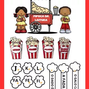 Imagem de capa para o Ebook PIPOCA DA LEITURA 