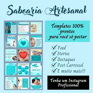Pack Canva - Saboaria Artesanal - Posts Prontos