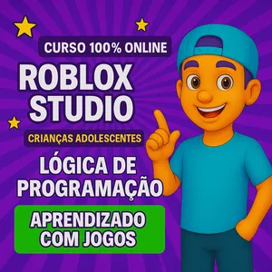 Imagem de capa para o Curso online Curso de Roblox Introdução ao Roblox Studio e Lua