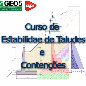 Imagem de capa para o Curso online Estabilidade de Taludes e Contenções 