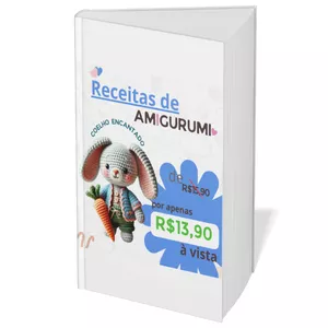 Imagem de capa para o Ebook E- Book de Amigurumi: O Coelho Encantado