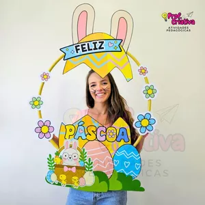 Imagem de capa para o Ebook MOLDURA PARA BAMBOLÊ - OVO DE PÁSCOA