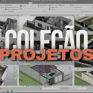 Imagem de capa para o Curso online Coleção Exclusiva de 10 Projetos para Revit: Residencial e Interiores