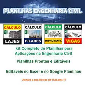 Imagem de capa para o Ebook Kit Planilhas para Engenheiro Civil