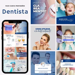 Imagem de capa para o Curso online PACK CANVA PARA DENTISTAS