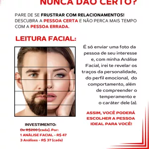Imagem de capa para o Serviço online LEITURA FACIAL