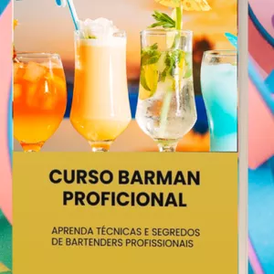 Imagem de capa para o Ebook Curso de Barman