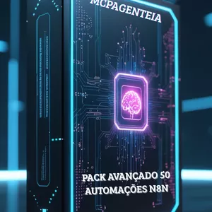 Imagem de capa para o Curso online Pack de Automação N8N - Avançado - 50 Automações Prontas para Uso!