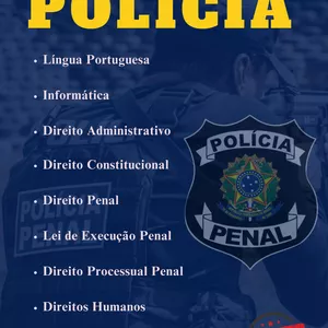 Imagem de capa para o Ebook 800 Questões para Polícia Penal de todo Brasil + 04 Simulados