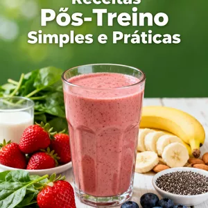 Imagem de capa para o Ebook Reseitas simples é prática de pós treino 