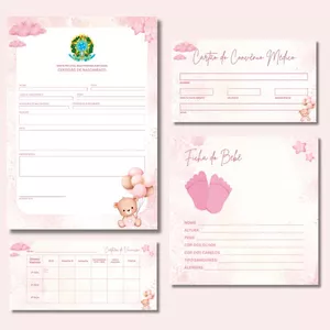 Kit identidade bebê reborn - Pronto para imprimir - Maria Luiza Fil...
