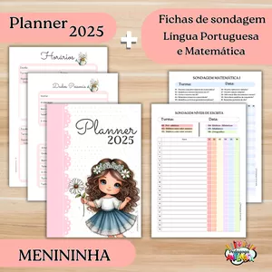 Imagem de capa para o Ebook Planner 2025 - Menininha 