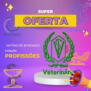Imagem de capa para o Curso online + 900 Matriz de Bordados: Tema Profissões + 4 BÔNUS