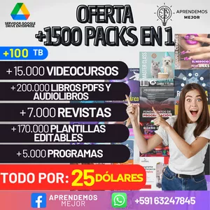 Imagen de portada para Curso online +75 MEGAPACKS 