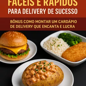 Imagem de capa para o Ebook Top 20 pratos rápidos e fáceis para  um Delivery de sucesso