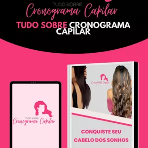 Imagem de capa para o Ebook E-book tudo sobre cronograma capilar