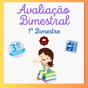 Imagem de capa para o Ebook AVALIAÇÃO 1º BIMESTRE -3º ANO ENSINO FUNDAMENTAL 