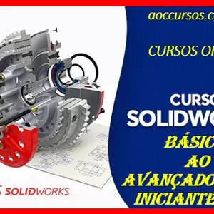 Imagem principal do produto CURSO SOLIDWORKS BÁSICO AO AVANÇADO PARA INICIANTES 2.0