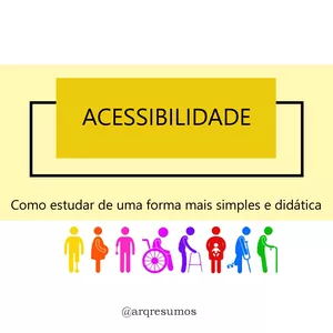 Imagem de capa para o Ebook Acessibilidade para concursos de arquitetura