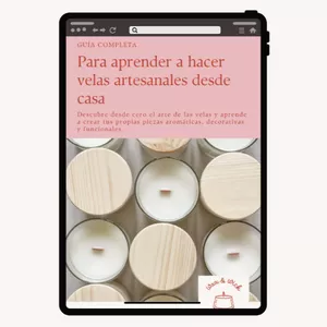 Imagen de portada para Ebook Guía completa para aprender a hacer velas artesanales desde casa