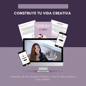 Imagen de portada para Curso online Aprende a crear tu vida creativa - Estrella Interior