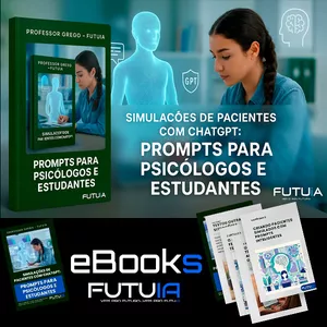 Imagem de capa para o Ebook ChatGPT para Psicólogos: Use Inteligência Artificial para Economizar Tempo e Atender Melhor