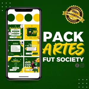 Imagem do curso Pacote +30 Artes Feed para Futebol Society - Canva Pack