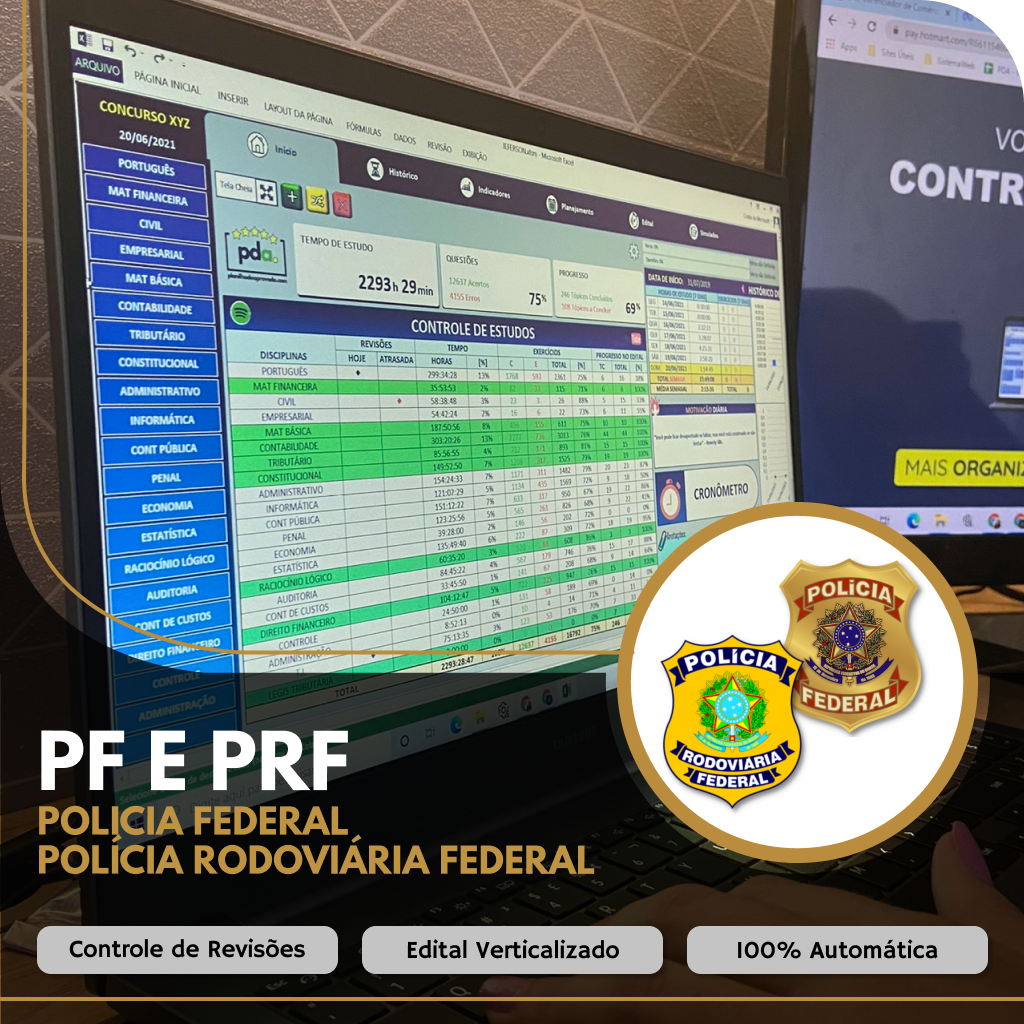 Planilha do Aprovado - PRF e PF CUPOM DE DESCONTO