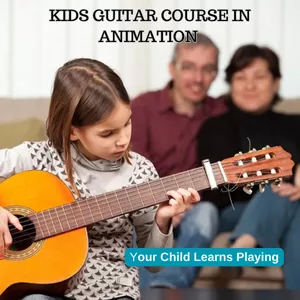 Cover image for Online course KIDS GUITAR COURSE IN ANIMATION 