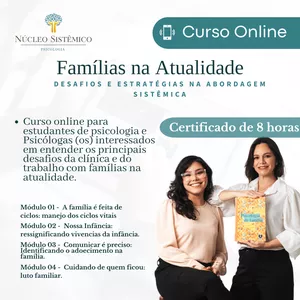 Imagem de capa para o Curso online Famílias na Atualidade: Desafios e Estratégias na Abordagem Sistêmica