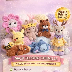 Imagen de portada para Ebook El Gran Tesoro del Chenille: +200 Patrones Premium