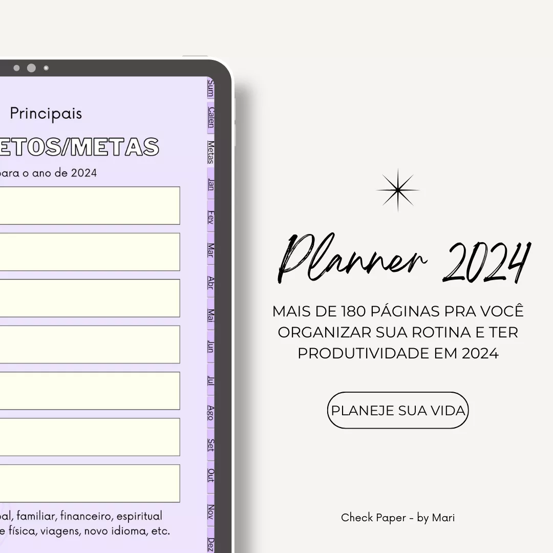 Meu Planner 2024 - o melhor Planner + 2 bônus exclusivos!