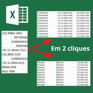 Imagem de capa para o Ebook Planilha Excel - Formatação de números de telefone