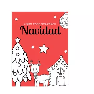 Imagen de portada para Ebook Libro para colorear de navidad.