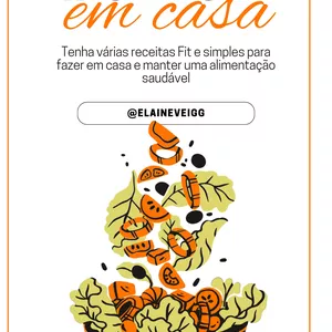 Imagem de capa para o Ebook Receitas Fit em Casa