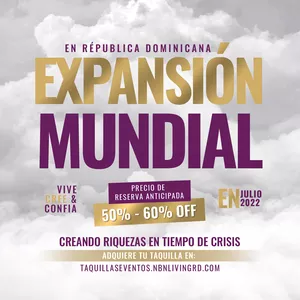 Imagen de portada para Evento presencial Expensión Mundial en República Dominicana