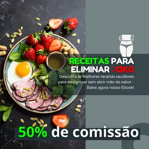 Imagem de capa para o Ebook Receitas para eliminar 13kg