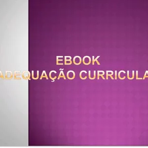 Imagem de capa para o Ebook Ebook adequação curricular no ensino especial 