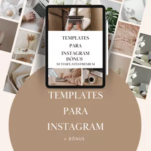 Imagem de capa para o Ebook TEMPLATES PARA INSTAGRAM