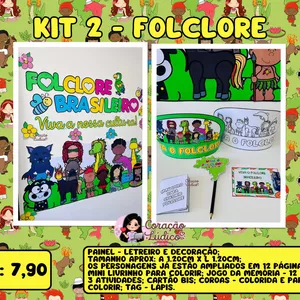 Imagem de capa para o Ebook 🧜🏼‍♀Kit 2 - Folclore💚