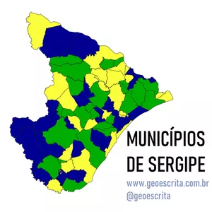 Imagem de capa para o Curso online Municípios de Sergipe - Mapa Editável para PowerPoint e SVG v2.0