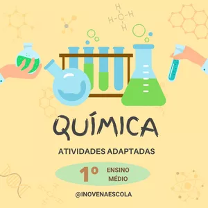 Imagem de capa para o Ebook Química 1º ano Atividades Adaptadas