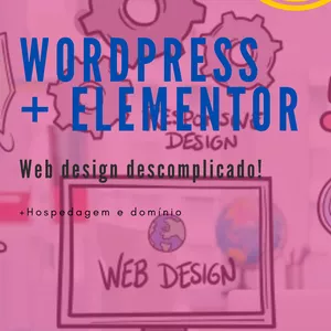Imagem de capa para o Ebook Sites incríveis - Web design - Wordpress e Elementor
