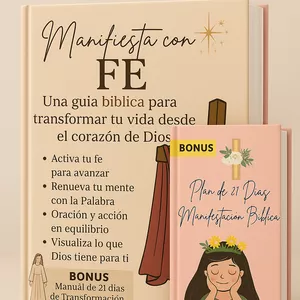 Imagen de portada para Curso online Manifiesta con Fe - Guía de Manifestación Bíblica 