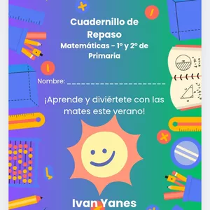 Imagen de portada para Ebook Cuadernillo de verano - Matemáticas 1° y 2° de Primaria
